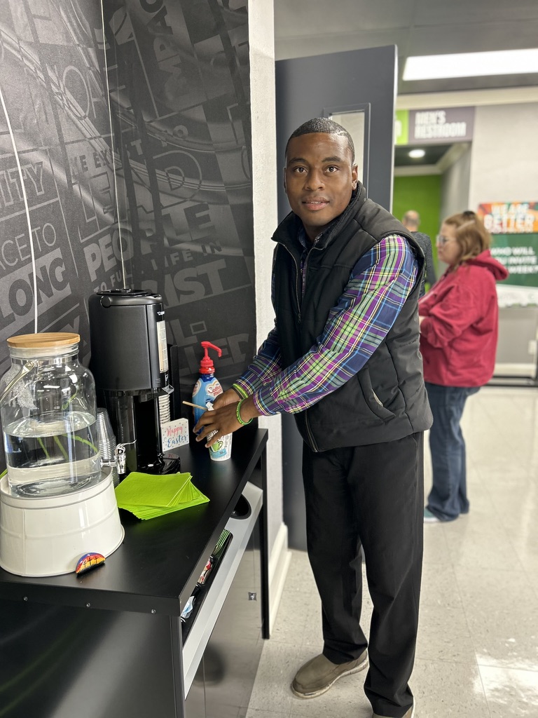 People in community over coffee